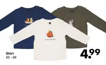 Wibra Shirt 50-68 aanbieding