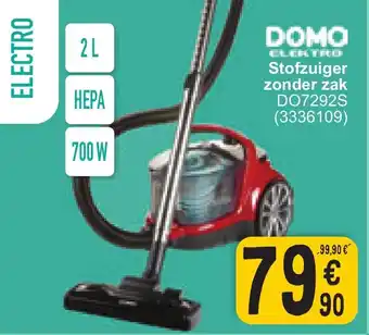 Domo Stofzuiger zonder zak DO7292S(3336109)