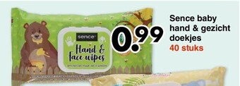 Wibra Sence baby hand & gezicht doekjes aanbieding