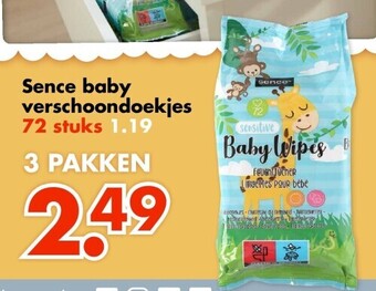 Wibra Sence baby verschoondoekjes aanbieding