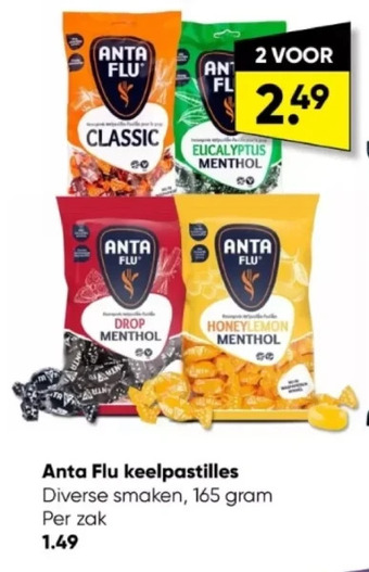 Anta flu keelpastilles