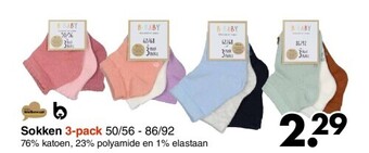 Wibra Sokken 3-pack aanbieding