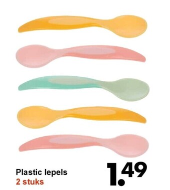 Wibra Plastic lepels aanbieding