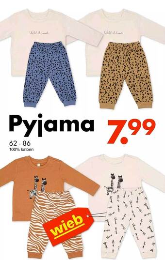 Wibra Pyjama aanbieding