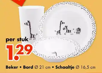 Wibra Baker Bord 21 cm/Schaaltje 16,5 cm aanbieding