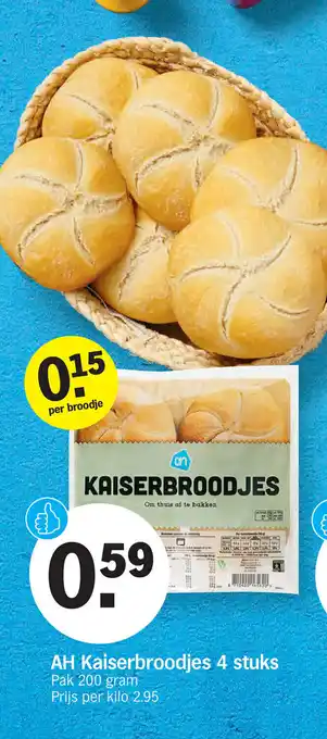 Kaiserbroodjes 4 stuks pak 200 gram