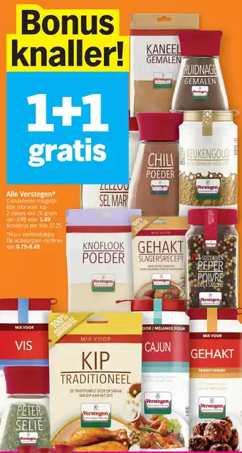 Albert Heijn Verstegen mix voor kip 2 x 20 gram aanbieding