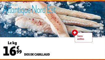 Auchan Dos de cabillaud le kg aanbieding