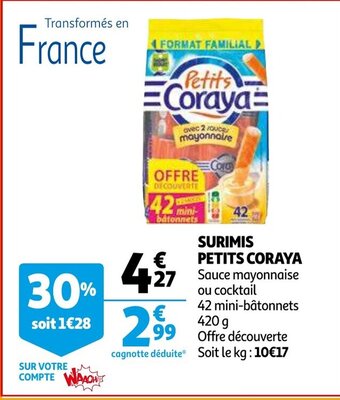 Petits coraya surimis 420g