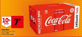 Auchan Coca cola 15 x 33cl aanbieding