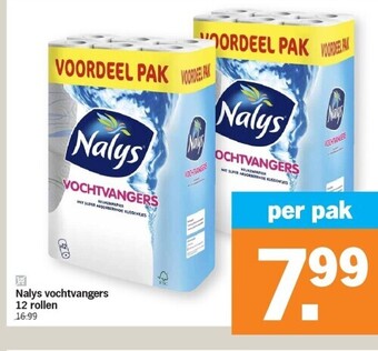 Albert Heijn Nalys vochtvangers 12 rollen aanbieding