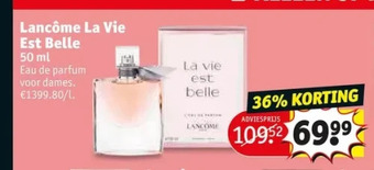 Kruidvat Lancôme la vie est belle 50 ml aanbieding