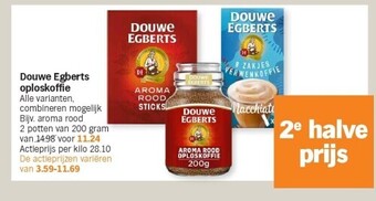 Albert Heijn Douwe egberts oploskoffie aanbieding