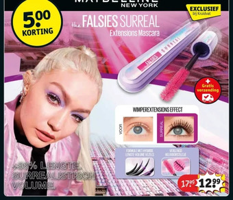Kruidvat Falsies surreal extensions mascara aanbieding
