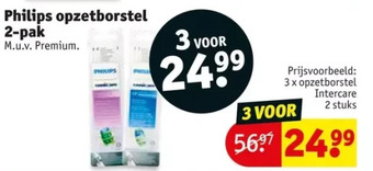 Kruidvat Philips opzetborstel 2-pak aanbieding