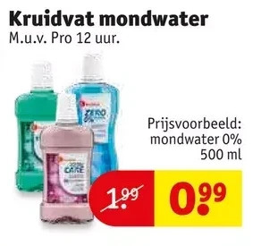 Kruidvat Kruidvat mondwater aanbieding