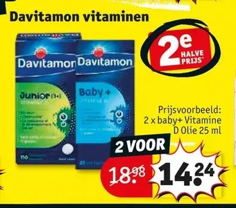 Kruidvat Davitamon vitaminen aanbieding