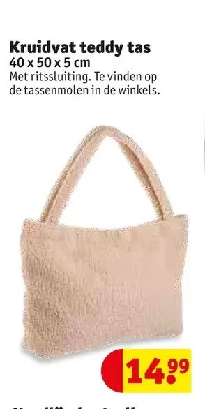Kruidvat Kruidvat teddy tas aanbieding