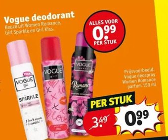 Kruidvat Vogue deodorant aanbieding