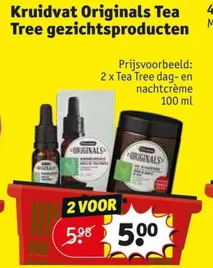 Kruidvat Kruidvat originals tea tree gezichtsproducten aanbieding