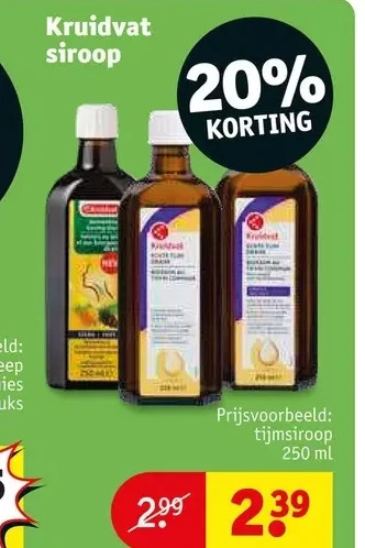 Kruidvat Kruidvat siroop aanbieding