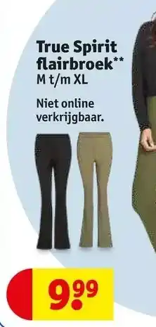 Kruidvat True spirit flairbroek mt/m xl aanbieding