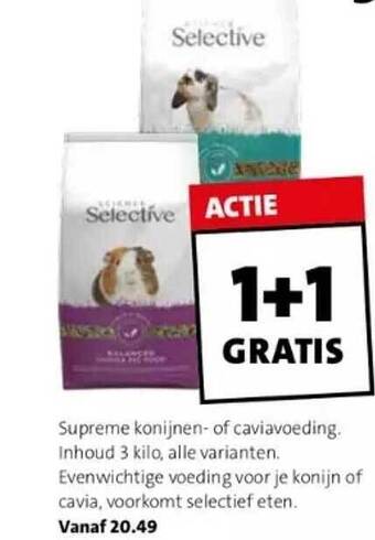 Intratuin Supreme konijnen of caviavoeding aanbieding