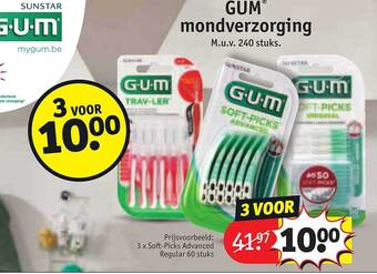 Kruidvat Gum mondverzorging aanbieding