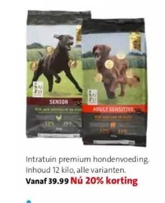 Intratuin Intratuin premium hondenvoeding aanbieding