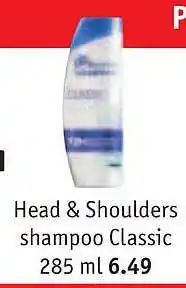 Kruidvat Head & shoulders shampoo classic aanbieding