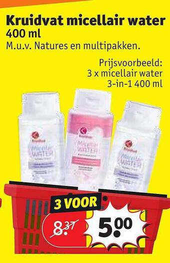 Kruidvat Kruidvat micellair water aanbieding