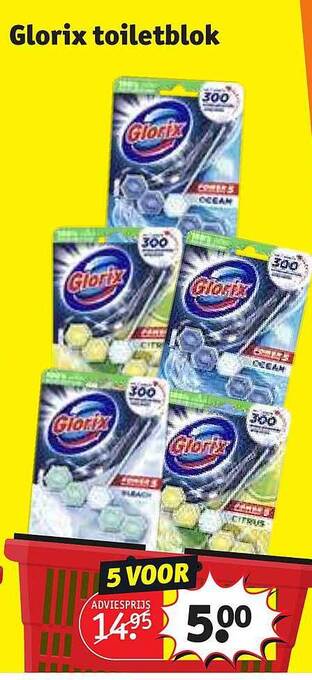 Kruidvat Glorix toiletblok aanbieding