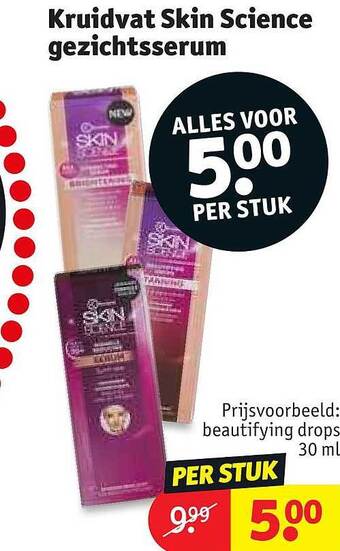 Kruidvat Kruidvat skin science gezichtsserum aanbieding