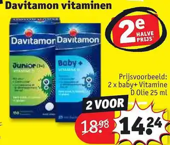 Kruidvat Davitamon vitaminen aanbieding