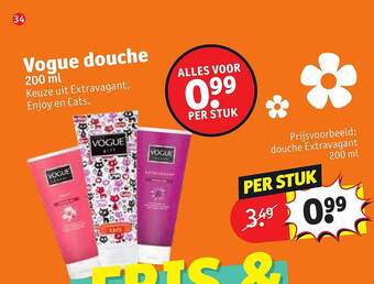 Kruidvat Vogue douche aanbieding