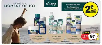 Kruidvat Kneipp douche good night aanbieding