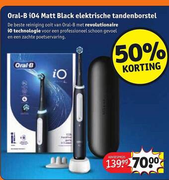 Oralb i04 matt black elektrische tandenborstel