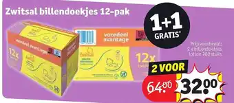 Kruidvat Zwitsal billendoekjes aanbieding