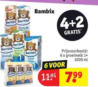 Kruidvat Bambix groeimelk aanbieding