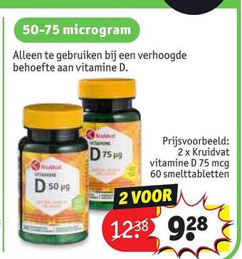 Kruidvat Kruidvat vitamine d aanbieding