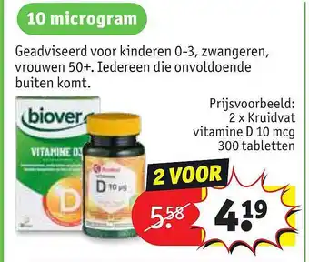 Kruidvat Kruidvat vitamine d aanbieding