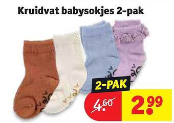 Kruidvat Kruidvat babysokjes aanbieding