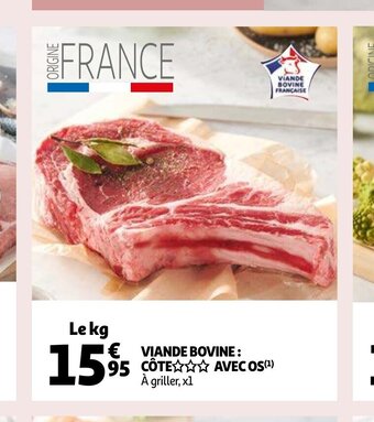 Auchan Viande bovine cote avec os aanbieding