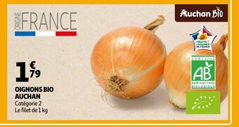 Auchan Oignons bio aanbieding