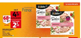 Auchan Sodebo pizza dolce aanbieding