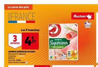 Auchan Jambon Superieur aanbieding