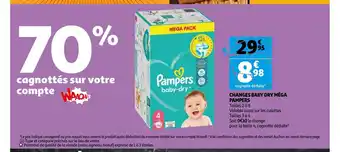 Auchan Pampers charges baby dry mega aanbieding