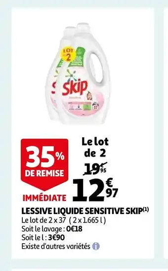 Auchan Skip lessive liquide sensitive aanbieding