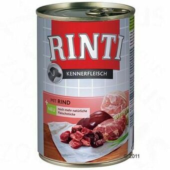 Zooplus 6x400g Rinti "Kennerfleisch" Eend Hondenvoer aanbieding