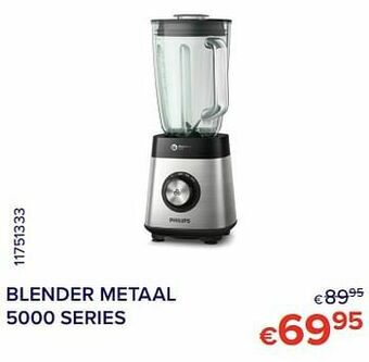 Euroshop Philips blender metaal 5000 series aanbieding